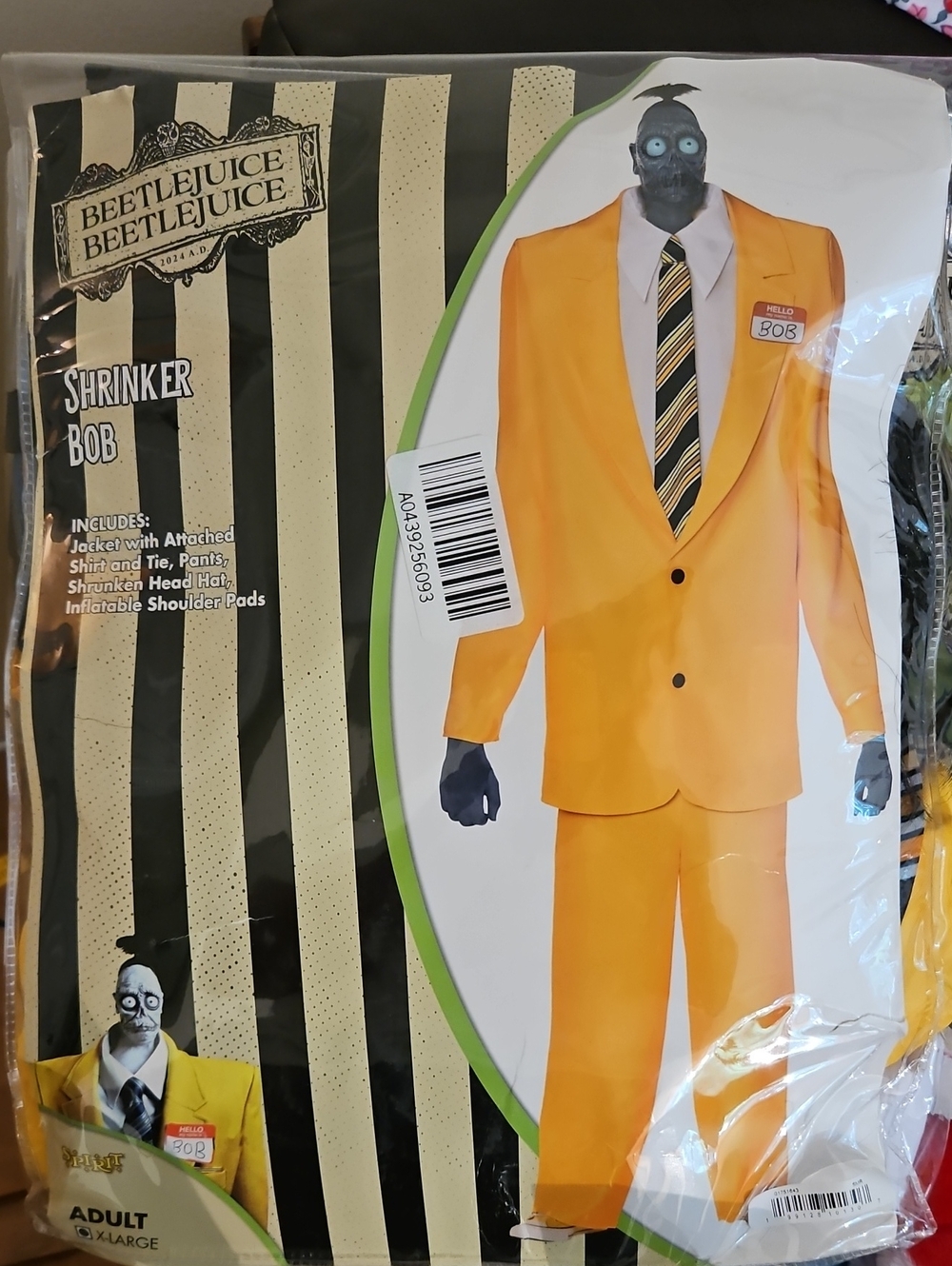 Shrinker Bob Adults Costume - Yellow